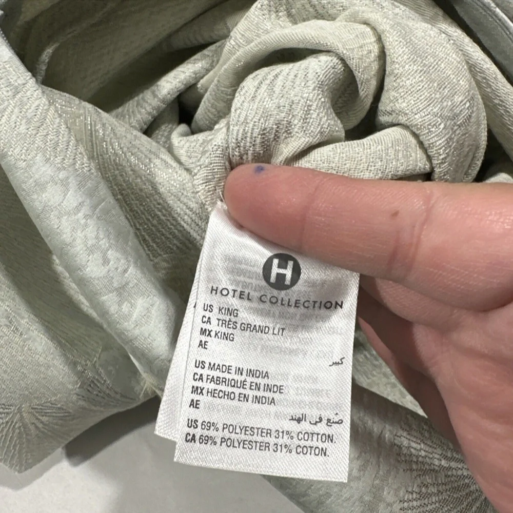 NIB $135 [ 1 King Sham ] Pillow for Hotel Collection Ginkgo‎